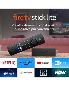 Fire TV Stick Lite con telecomando vocale Alexa